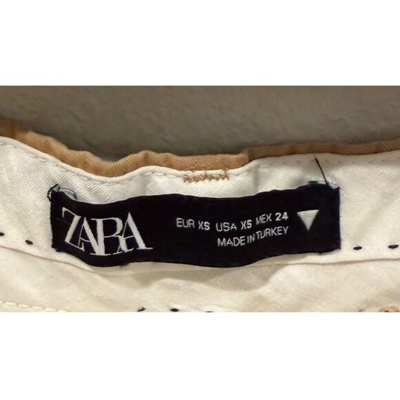 ZARA Camel Pockets Wide Leg Pants - Picture 2 of 5